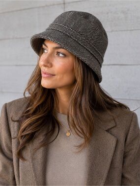 Kangol Herringbone tweed genuine wool fedora